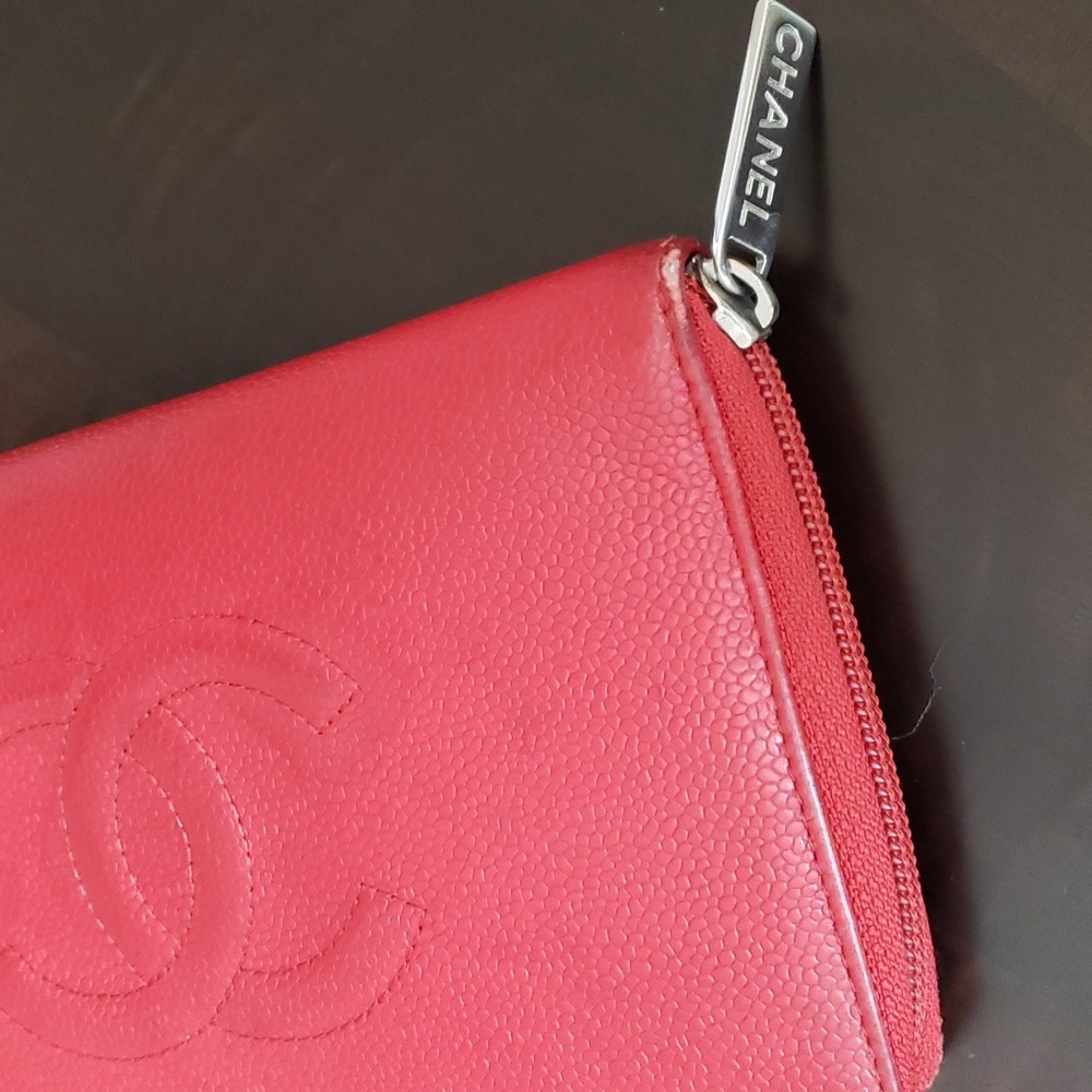 CHANEL TIMELESS CC ZIP AROUND CAVIAR LEATHER WALLET - Picture 7 of 11